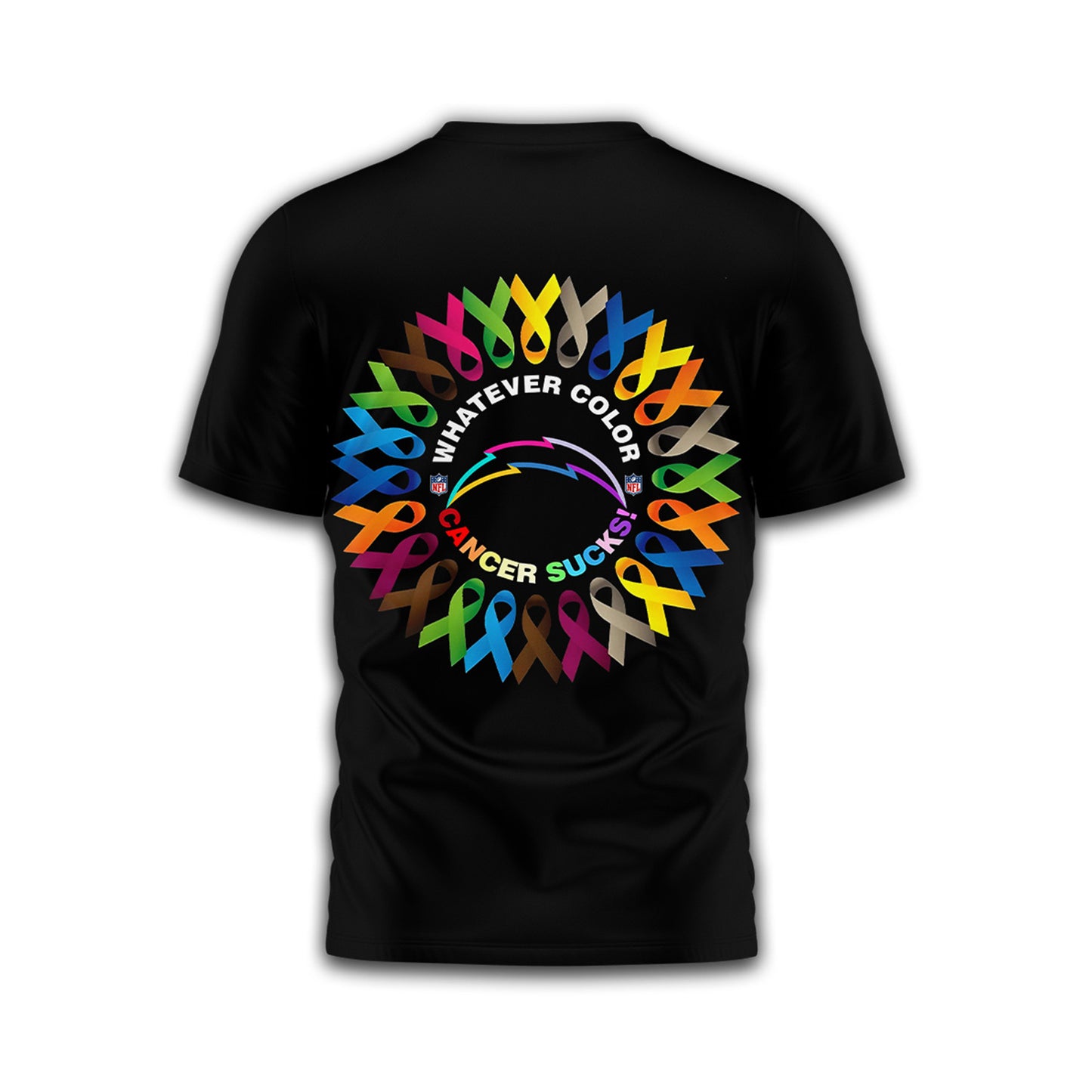Los Angeles Chargers | Premium Fight Cancer In All Colors 3D Shirt TD