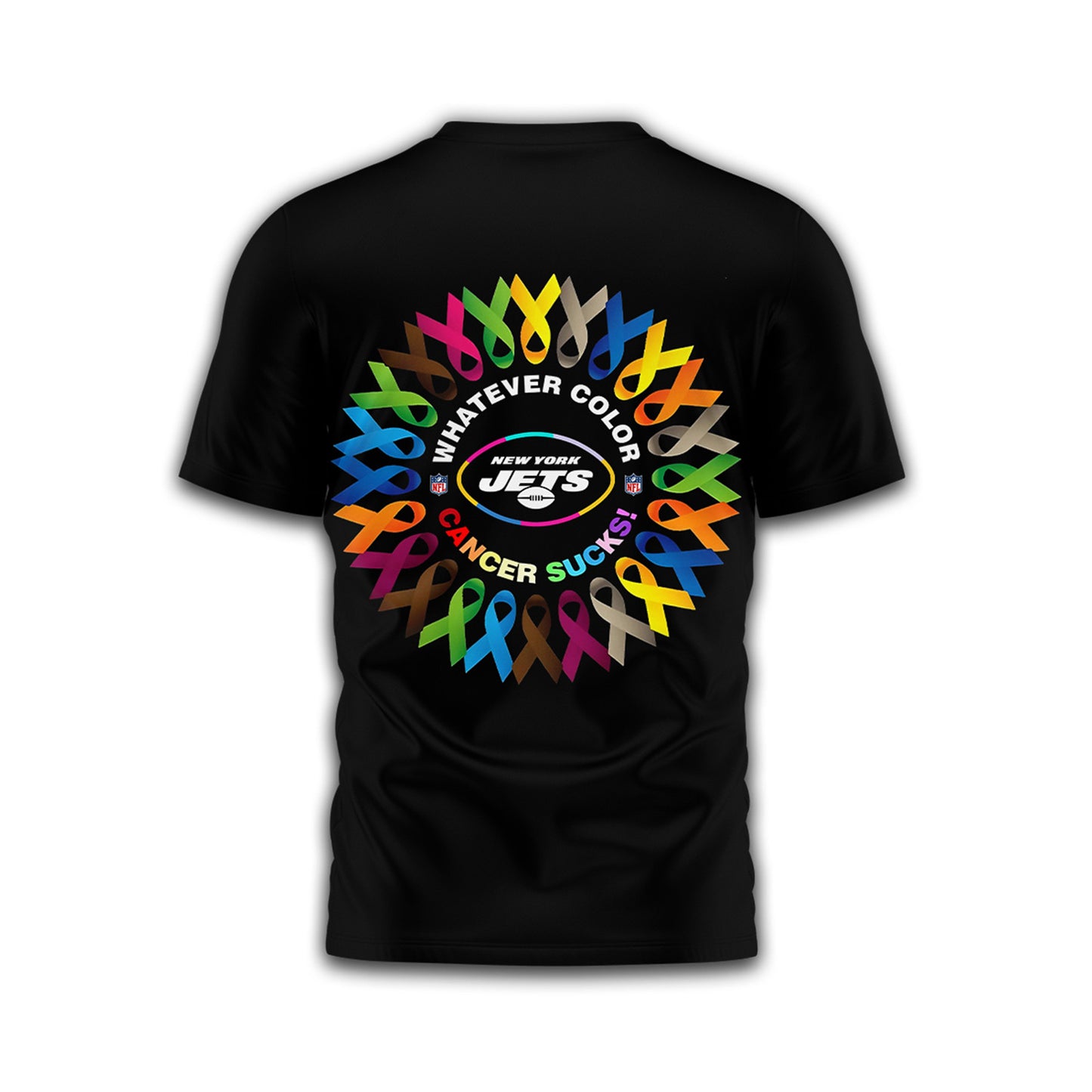 New York Jets | Premium Fight Cancer In All Colors 3D Shirt TD