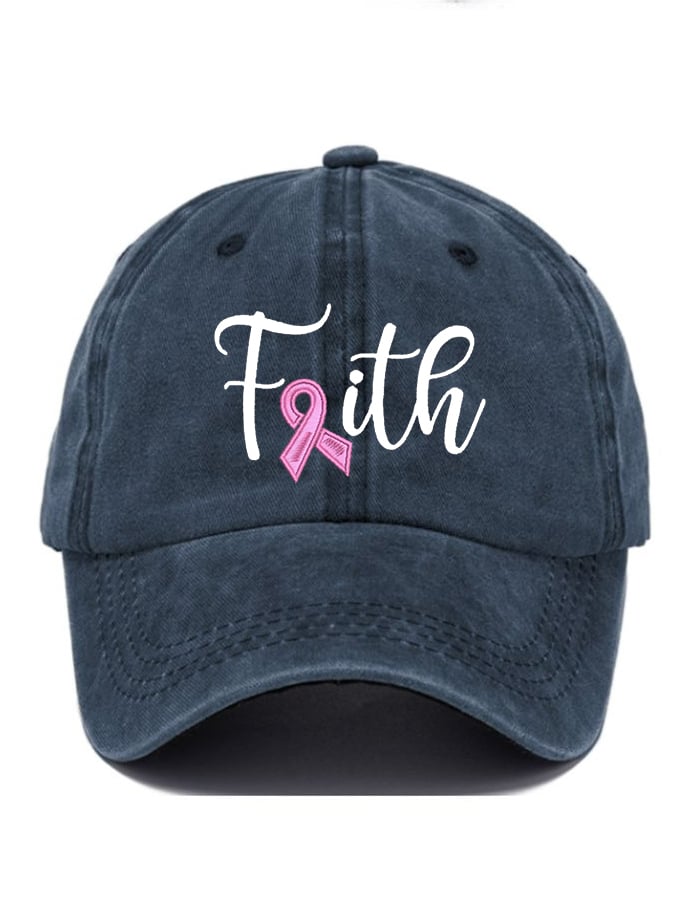 Fight Breast Cancer Print Baseball Cap