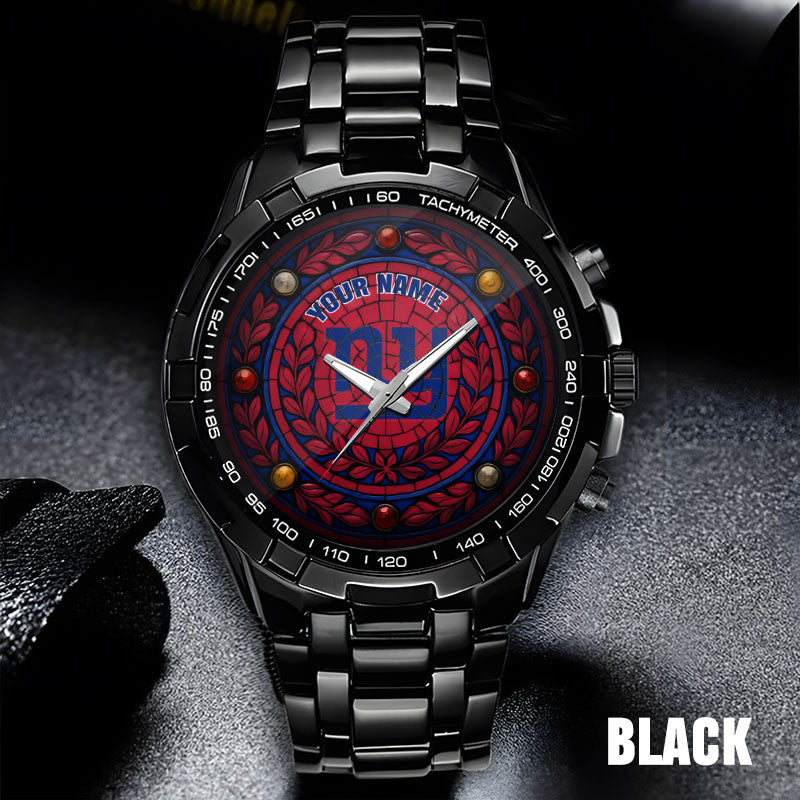 NFL Men Luxury Hand Watch All Colors Custom Any Name Gift For Fans