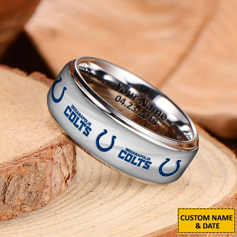 NFL New Style Ring All Team Personalized Name And Date Gift For Fans