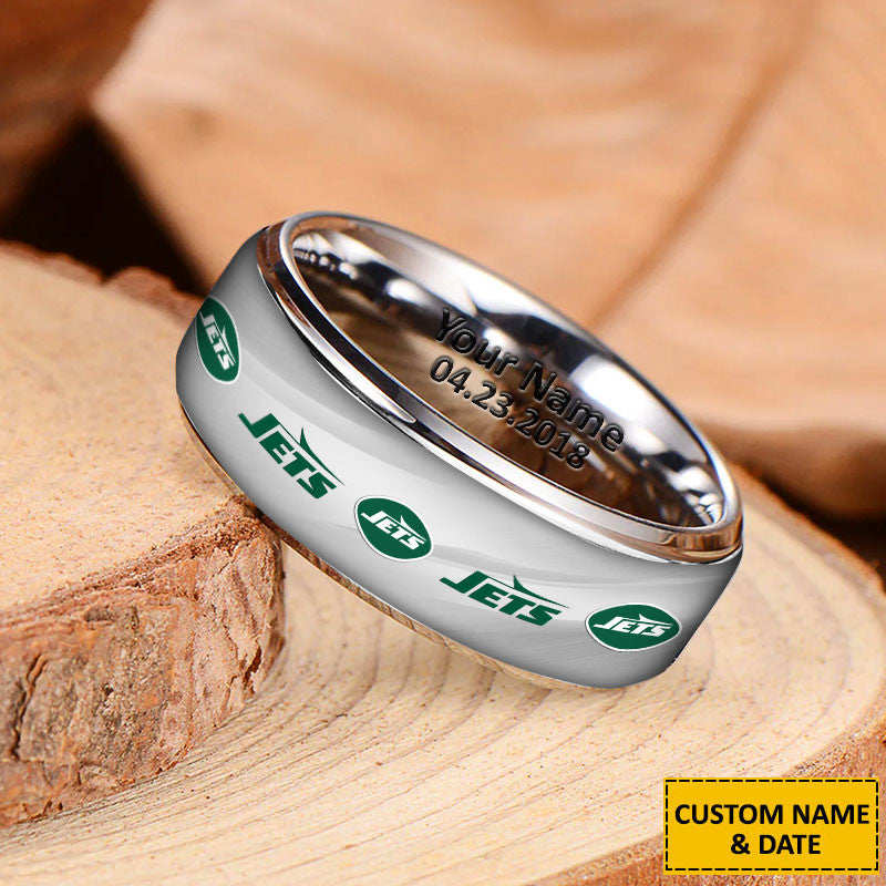 NFL New Style Ring All Team Personalized Name And Date Gift For Fans