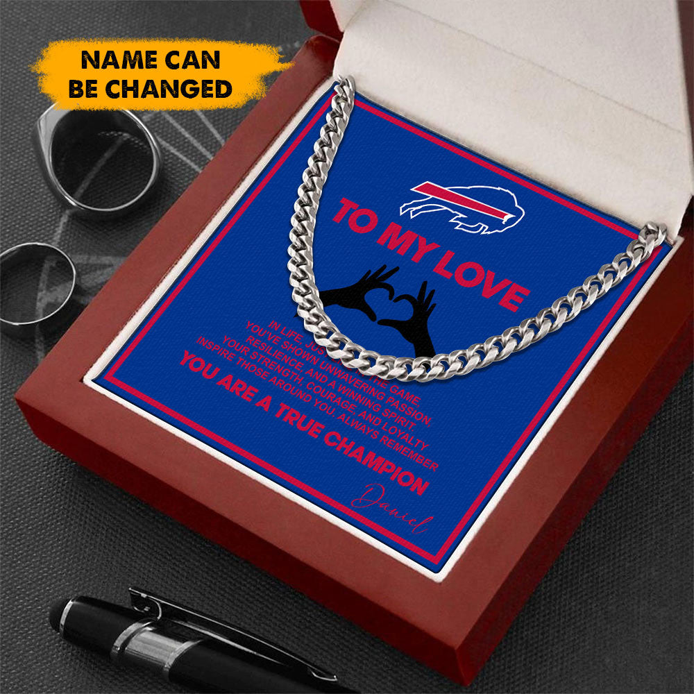 NFL Men Necklace Full Luxury Box Gifts Custom Any Name Gift For Fans