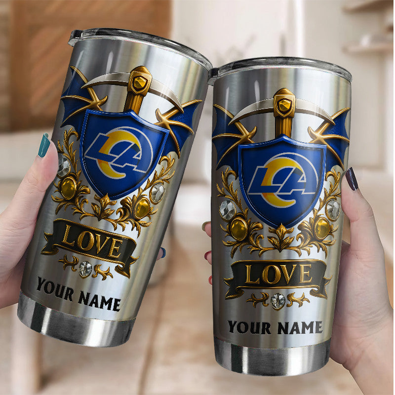 NFL Stainless Steel Tumbler New Style Personalized Any Name Special Gift For Fans