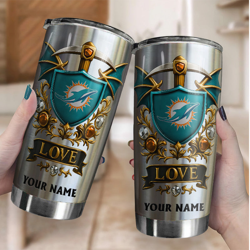 NFL Stainless Steel Tumbler New Style Personalized Any Name Special Gift For Fans