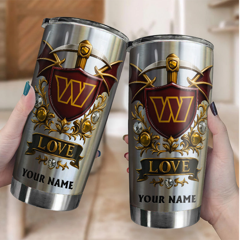 NFL Stainless Steel Tumbler New Style Personalized Any Name Special Gift For Fans