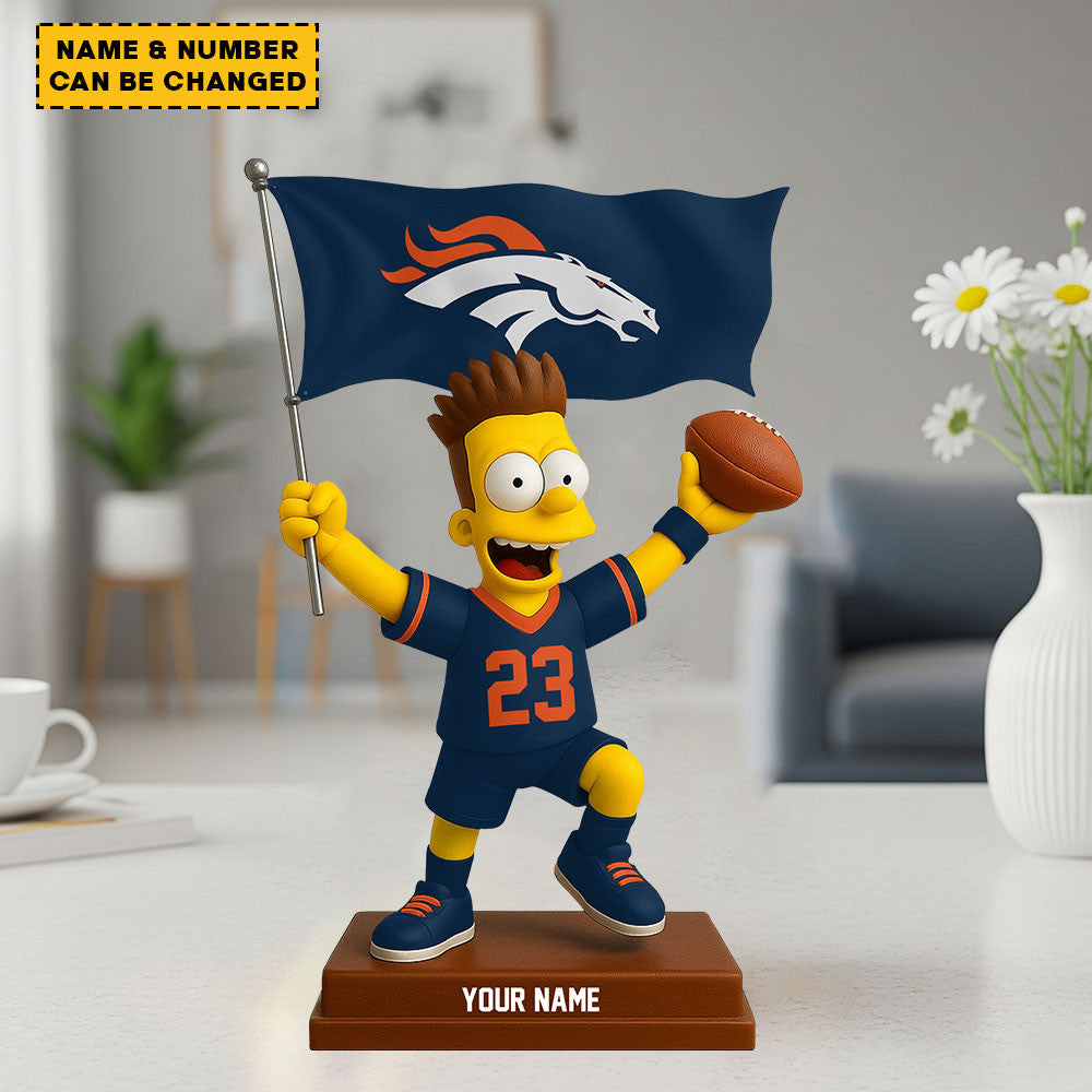 NFL And Simp Cartoon Character Acrylic Block Plaque For Home Custom Any Name 05