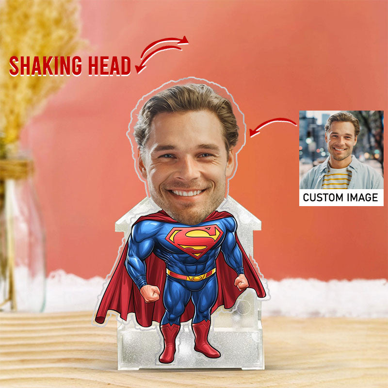 Supper Men Shaking Head Standee Upload Any Photo Gift For Fan