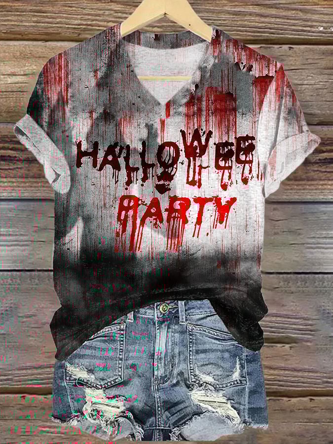 Women's Halloween Bloody T-Shirt