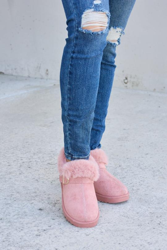 Fuzzy Thermal Ankle Boots