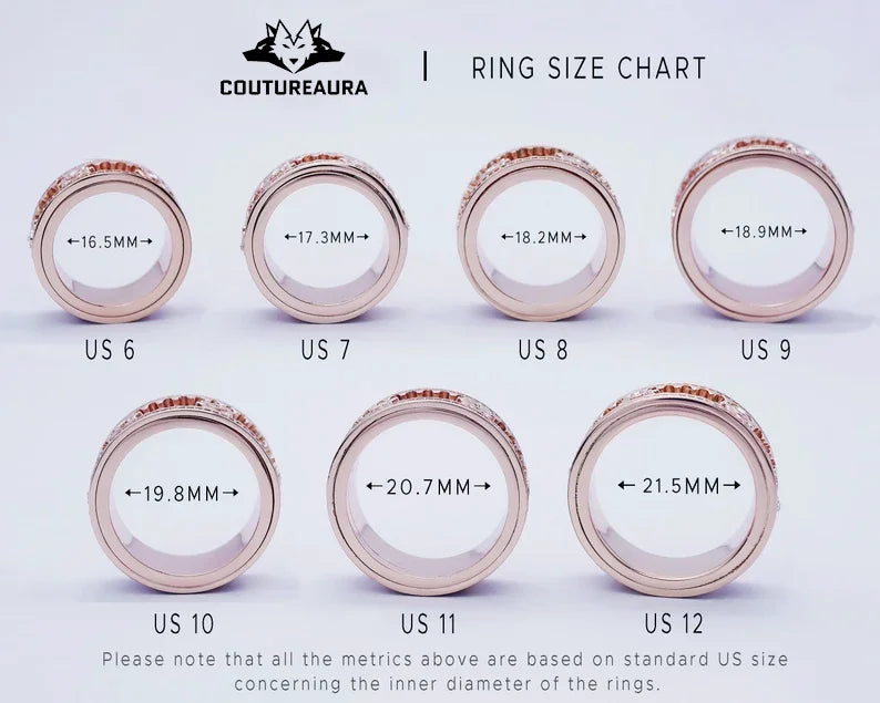 š„925 Sterling Silver Personalized Stress Reducing Rotatable Gear Ring