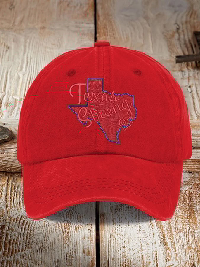 ๐๐Join us in praying for Texas.๐Retro Texas Strong Print Baseball Cap