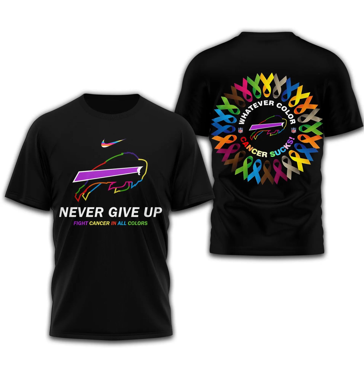 Buffalo Bills | Premium Fight Cancer In All Colors 3D Shirt TD