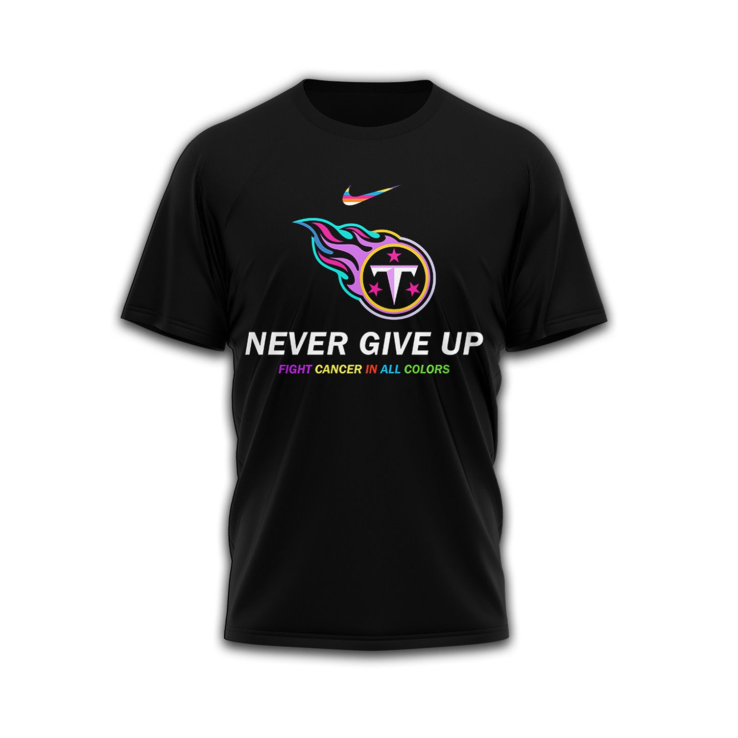 Tennessee Titans | Premium Fight Cancer In All Colors 3D Shirt TD