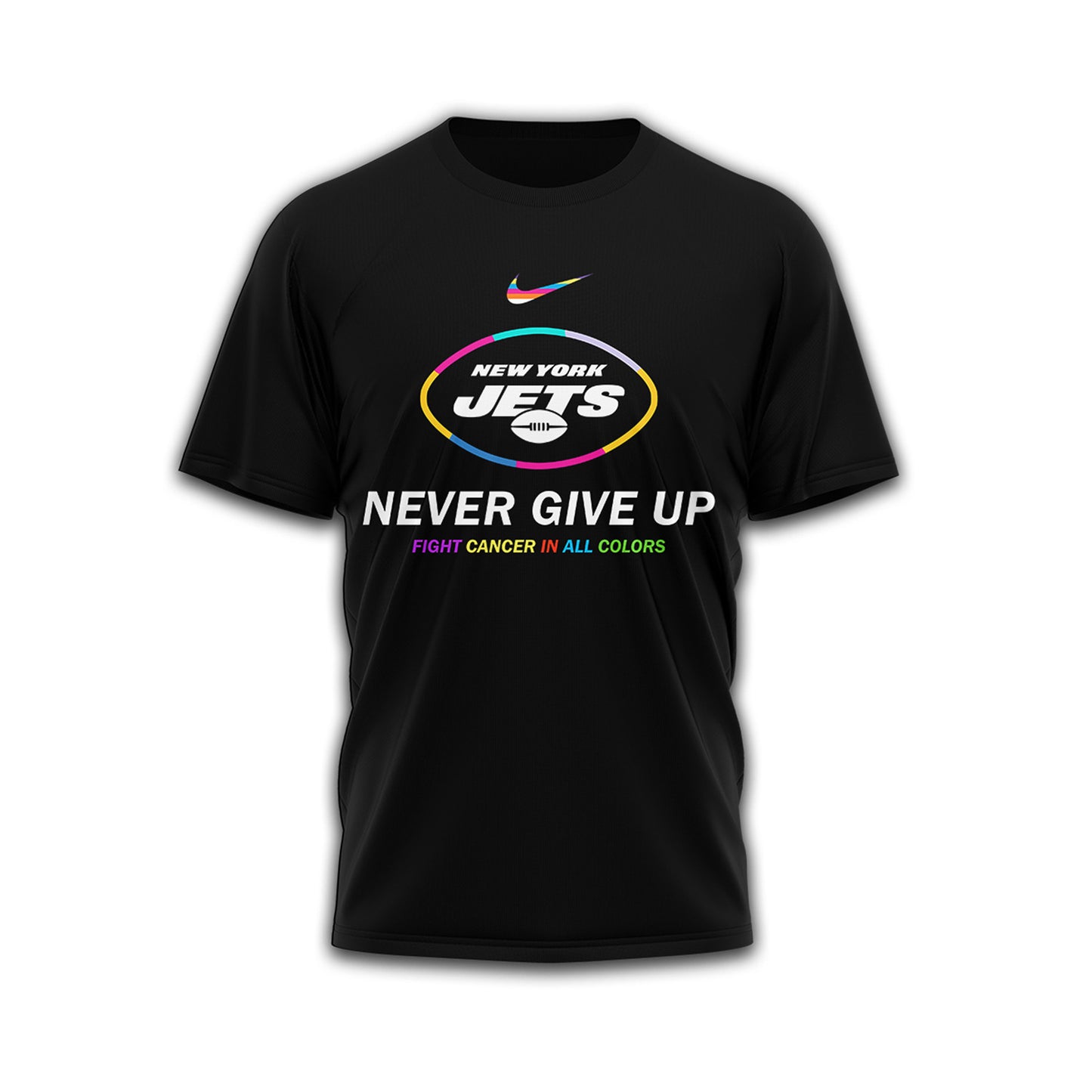 New York Jets | Premium Fight Cancer In All Colors 3D Shirt TD