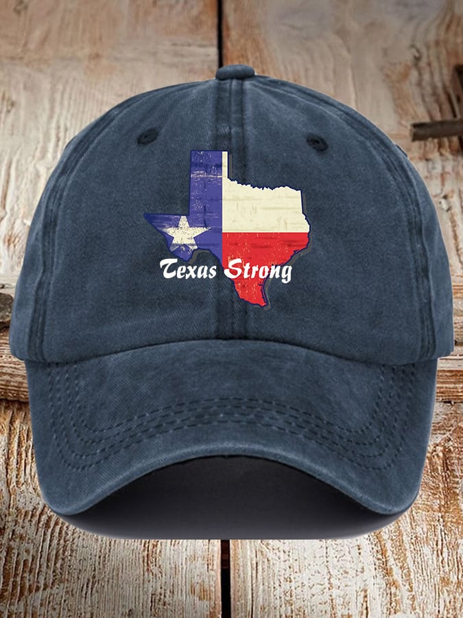 ๐๐Join us in praying for Texas.๐Retro Texas Strong Print Baseball Cap