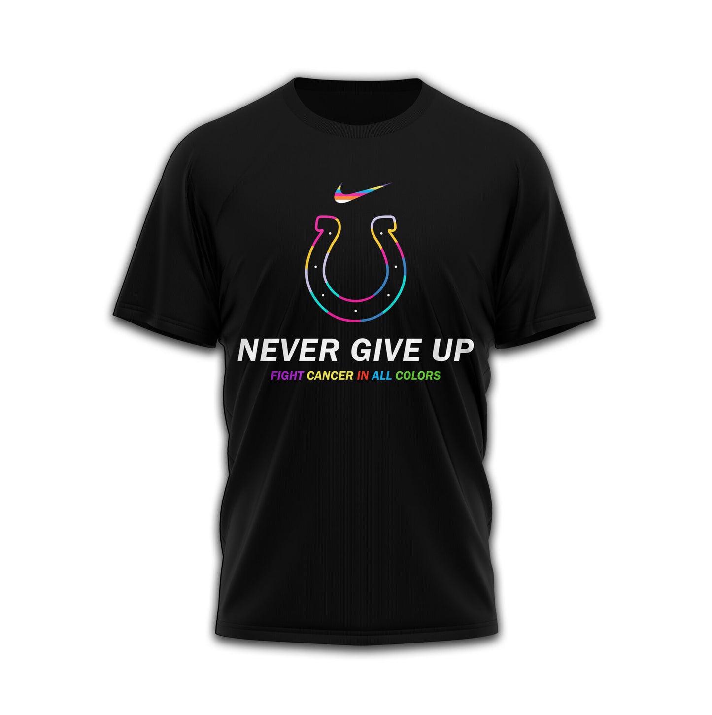 Indianapolis Colts | Premium Fight Cancer In All Colors 3D Shirt TD