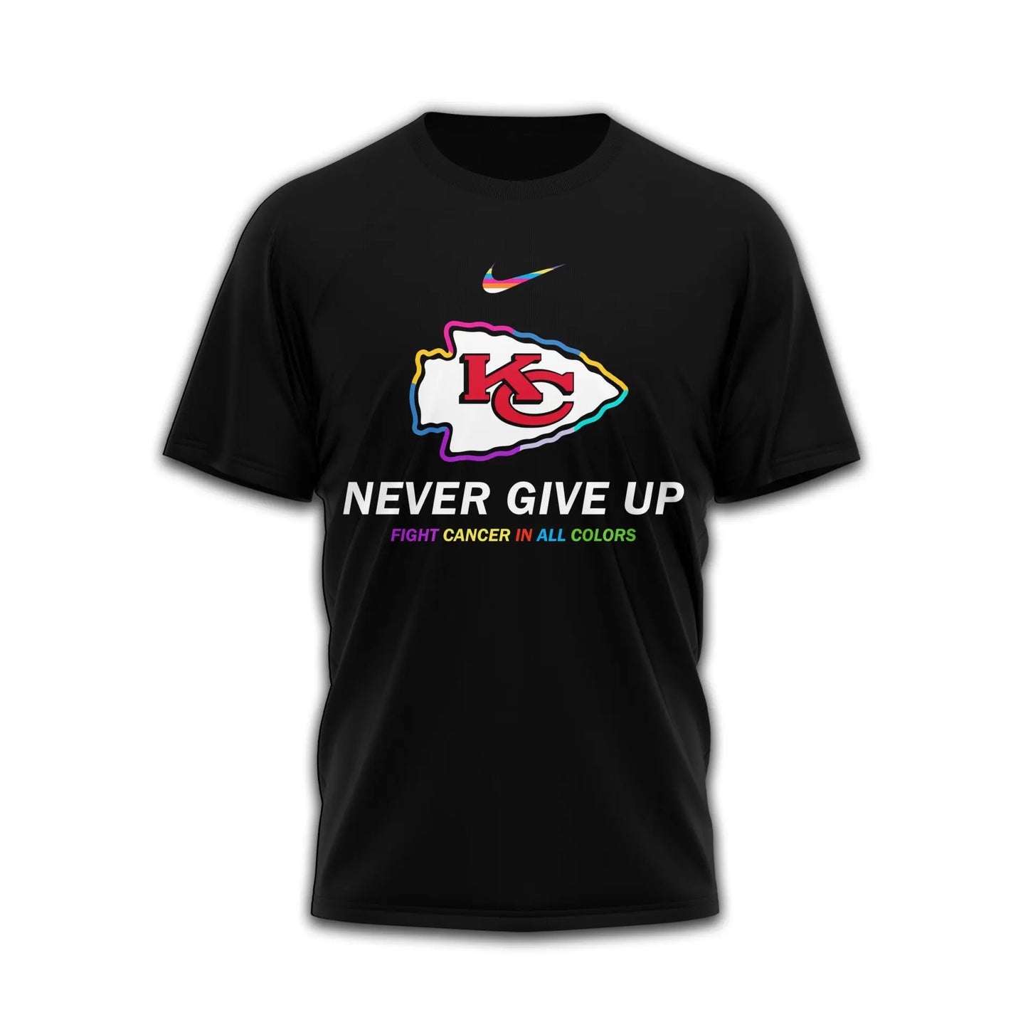 Kansas City Chiefs | Premium Fight Cancer In All Colors 3D Shirt TD