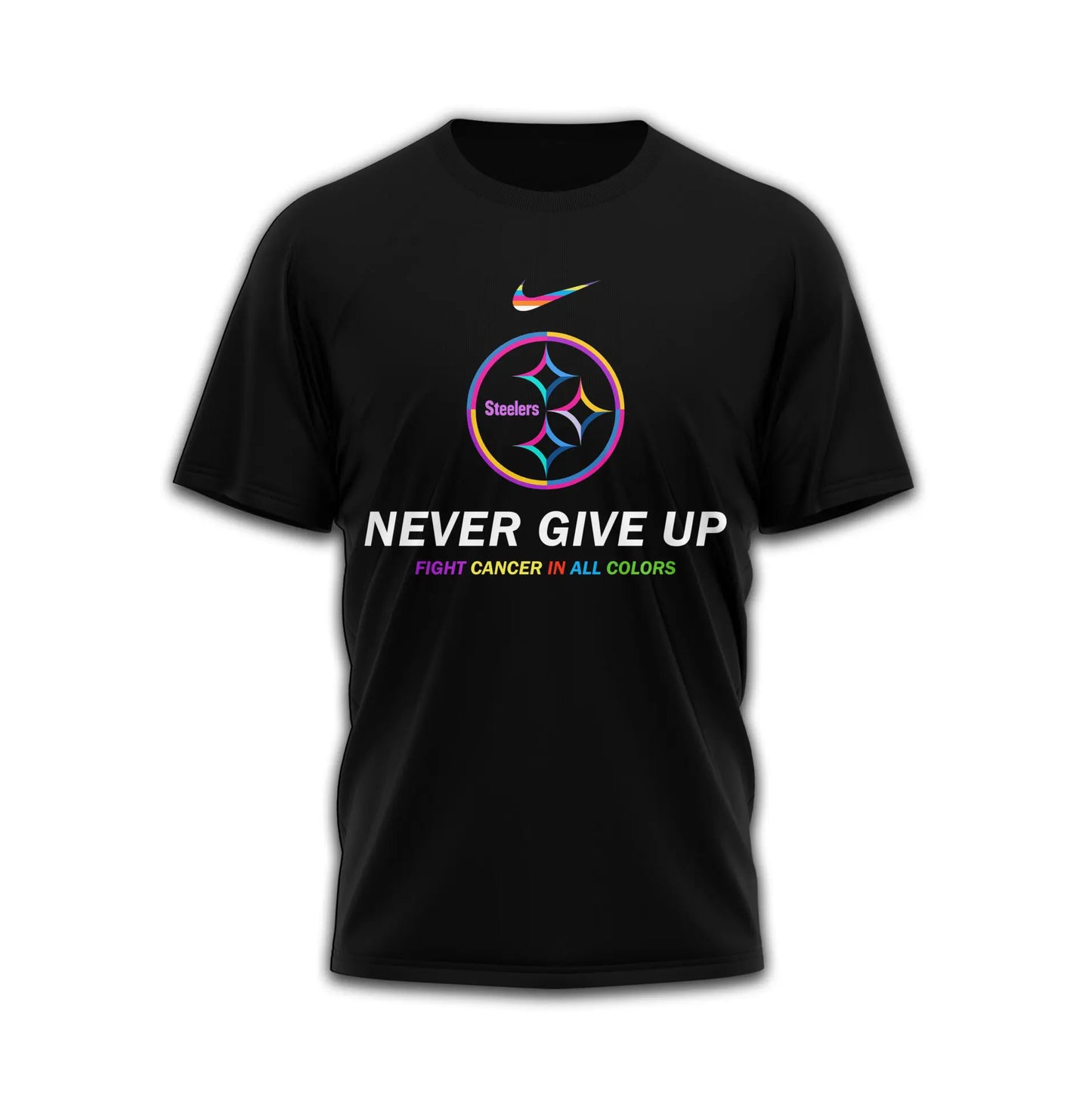 Pittsburgh Steelers | Premium Fight Cancer In All Colors 3D Shirt TD