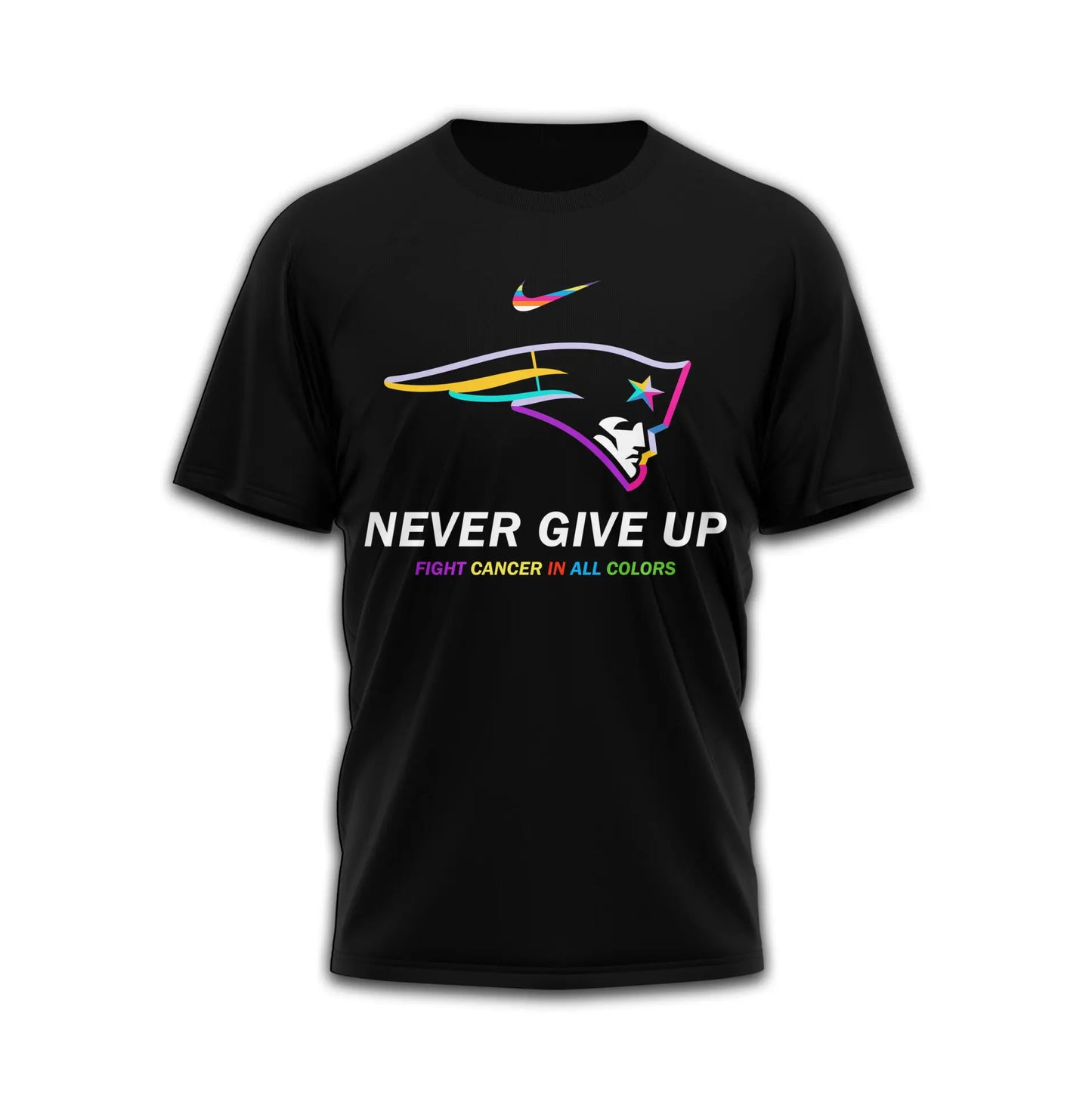 New England Patriots | Premium Fight Cancer In All Colors 3D Shirt TD