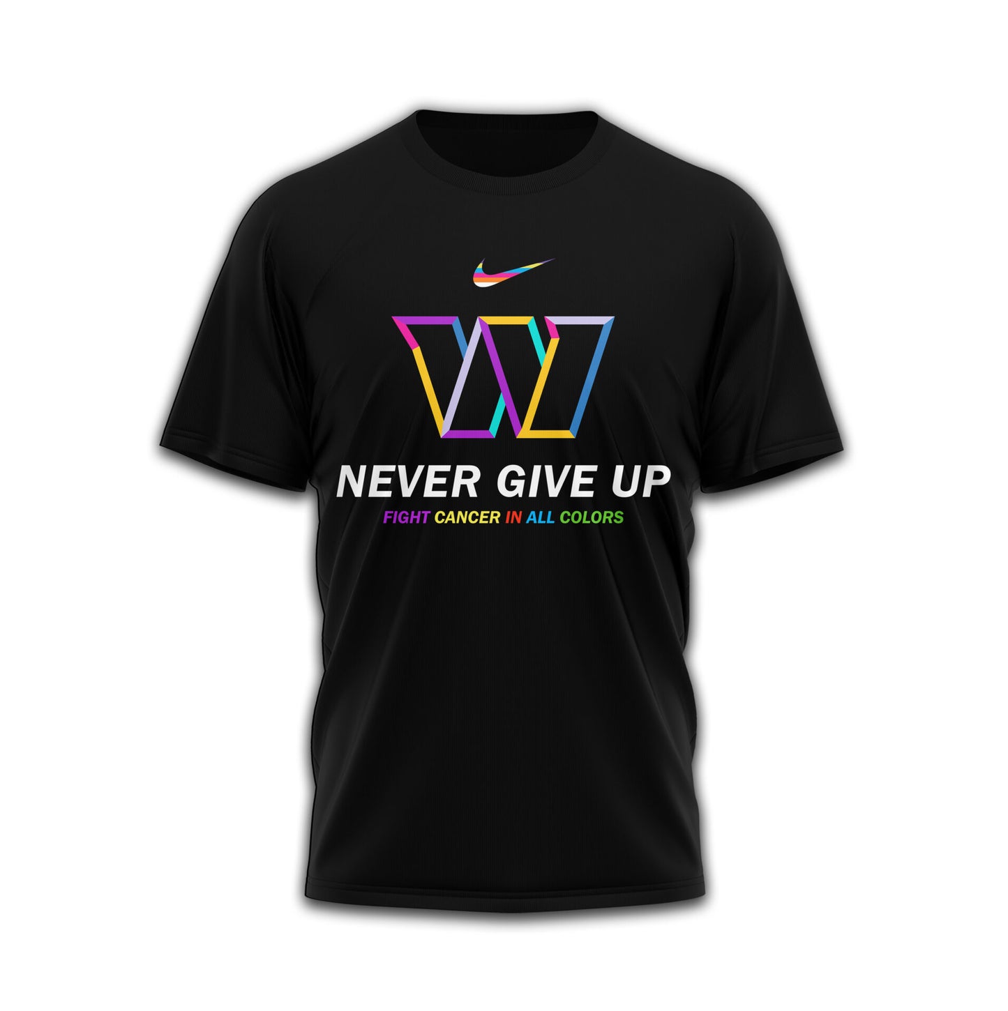 Washington Commanders | Premium Fight Cancer In All Colors 3D Shirt TD
