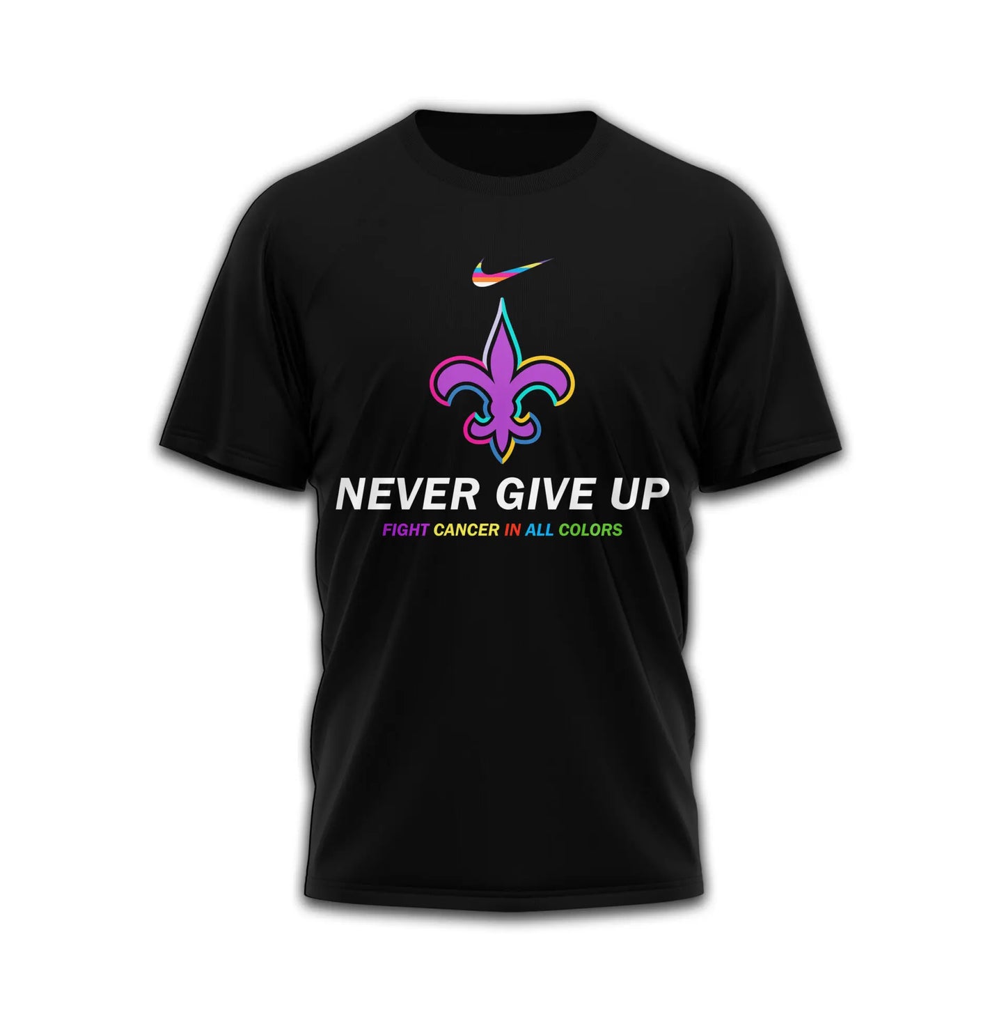 New Orleans Saints | Premium Fight Cancer In All Colors 3D Shirt TD