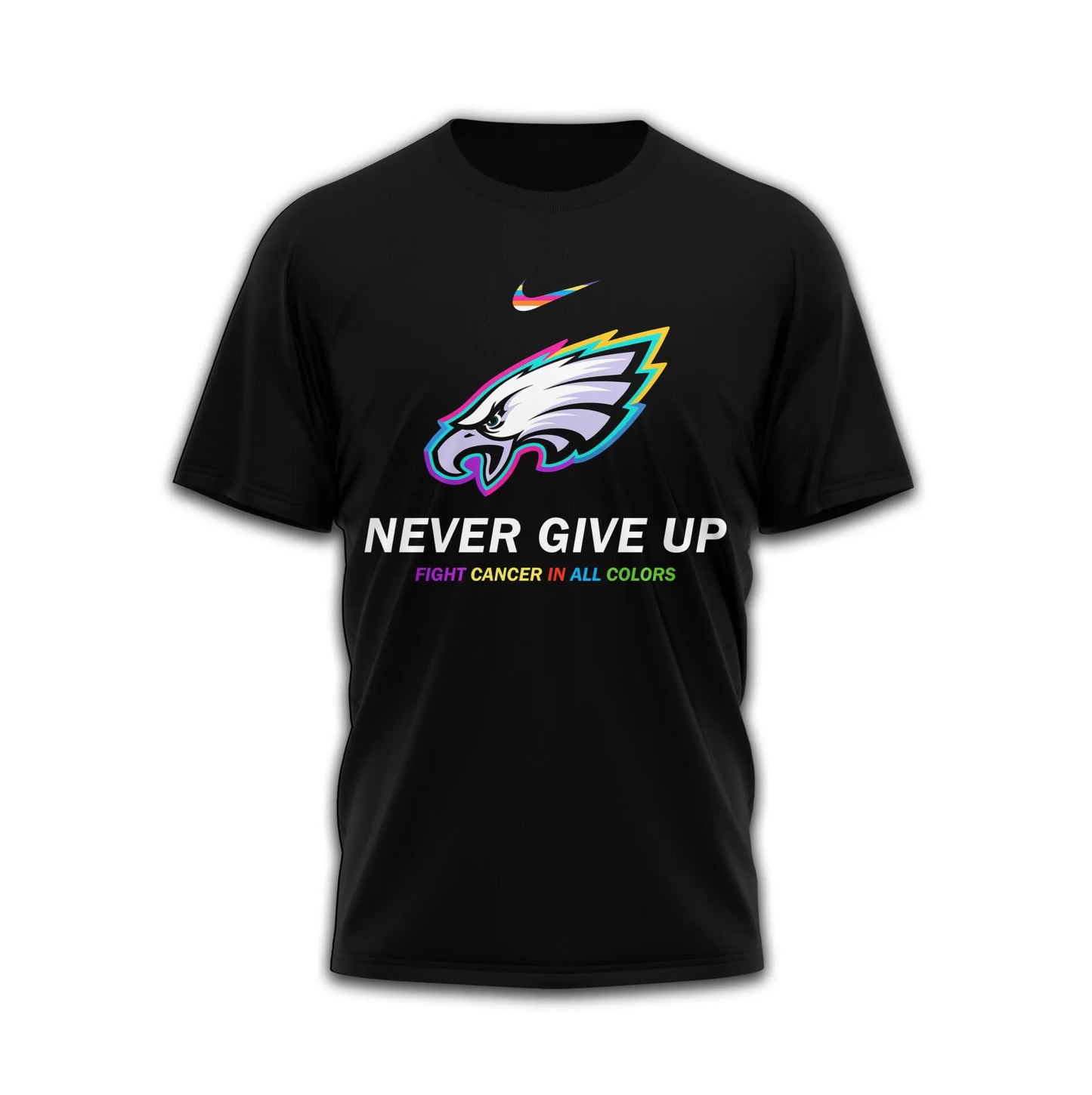 Philadelphia Eagles | Premium Fight Cancer In All Colors 3D Shirt TD