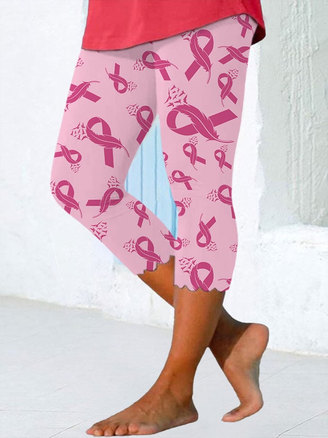 Women's Breast Cancer Awareness Leggings