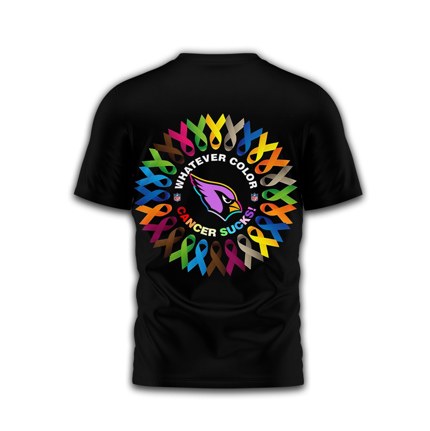 Arizona Cardinals | Premium Fight Cancer In All Colors 3D Shirt TD