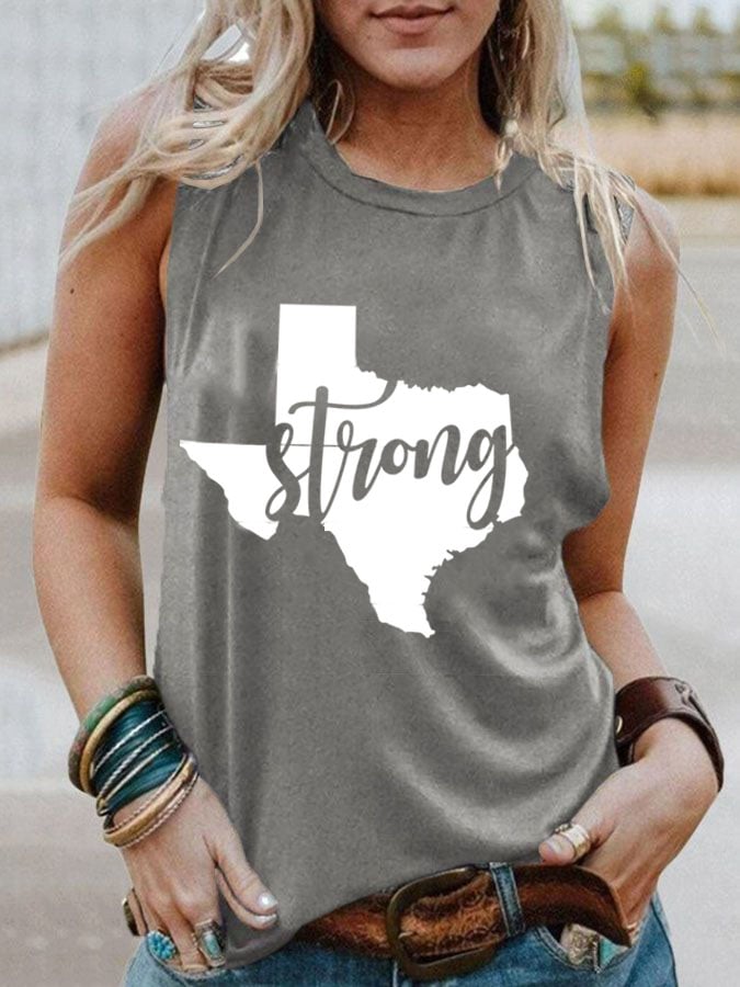 🙏💔Join us in praying for Texas.🙏Women's Texas Strong Print Tank Top