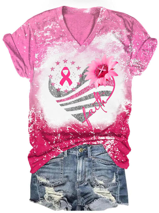 Breast Cancer Women's Printed T-Shirt