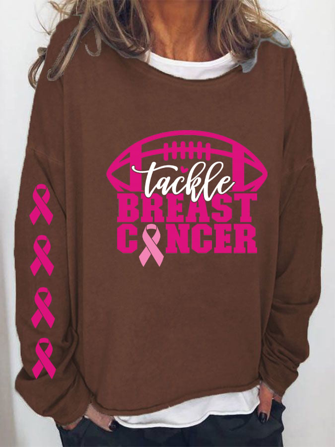 Women's Tackle Breast Cancer Sweatshirt