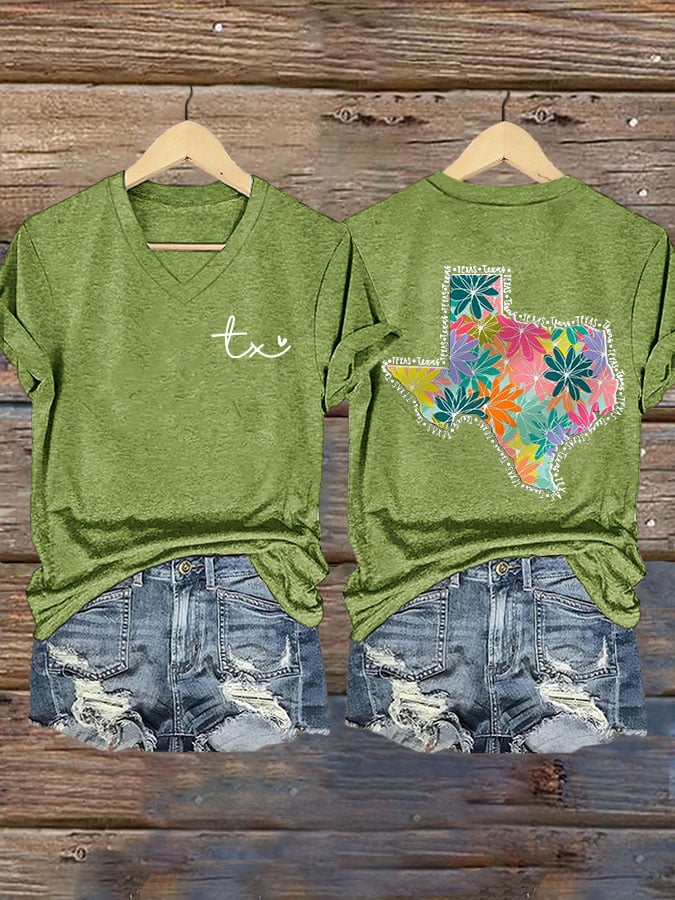 🙏💔Join us in praying for Texas.🙏Women's Texas Strong Print T-shirt