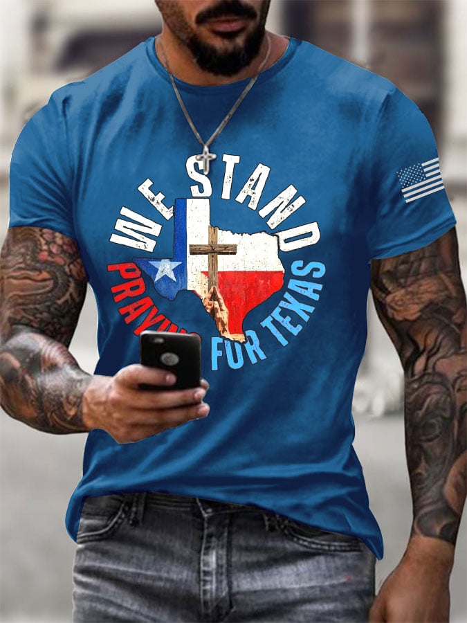 Men's Texas Flooding Print T-Shirt
