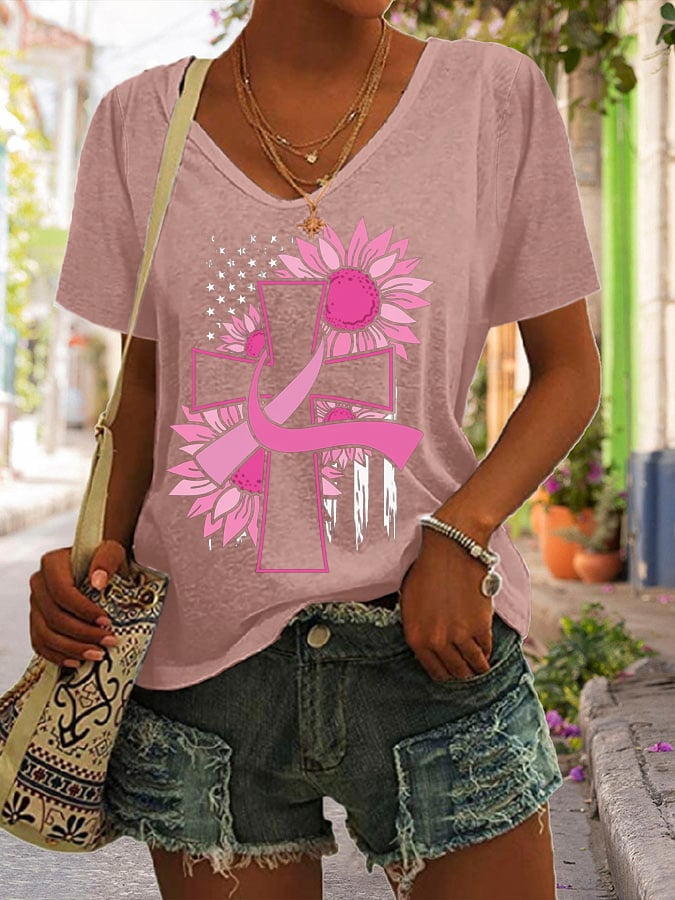 Women's Breast Cancer Awareness Short Sleeve T-Shirt