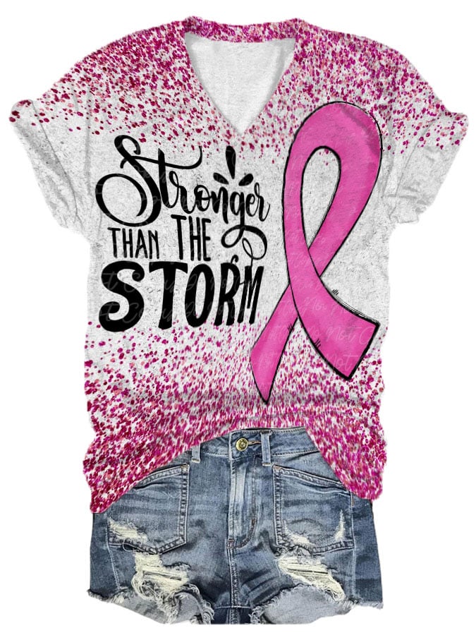 Breast Cancer Women's Printed T-Shirt