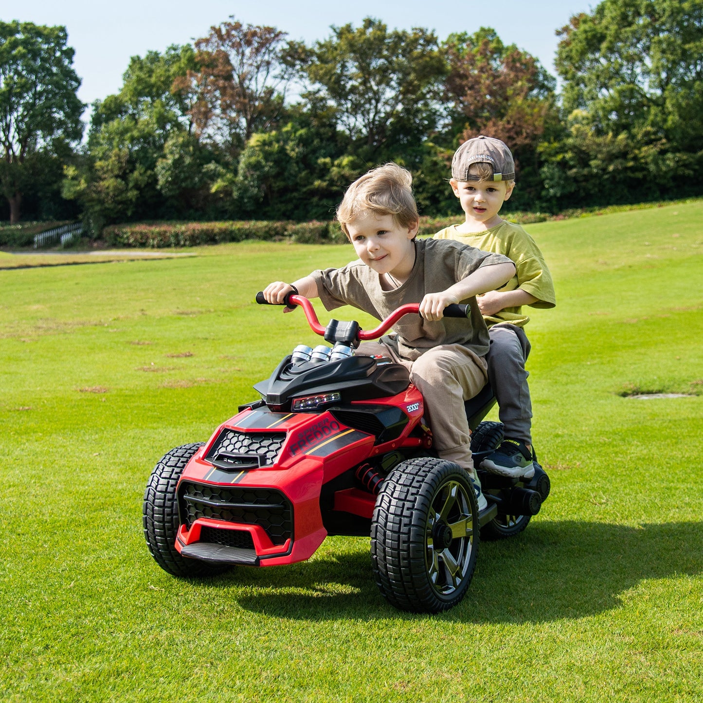 24V Spider 2 Seater Ride-On 3 Wheel Motorcycle