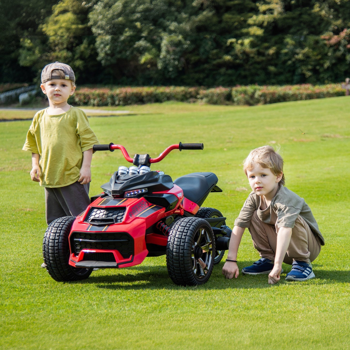 24V Spider 2 Seater Ride-On 3 Wheel Motorcycle