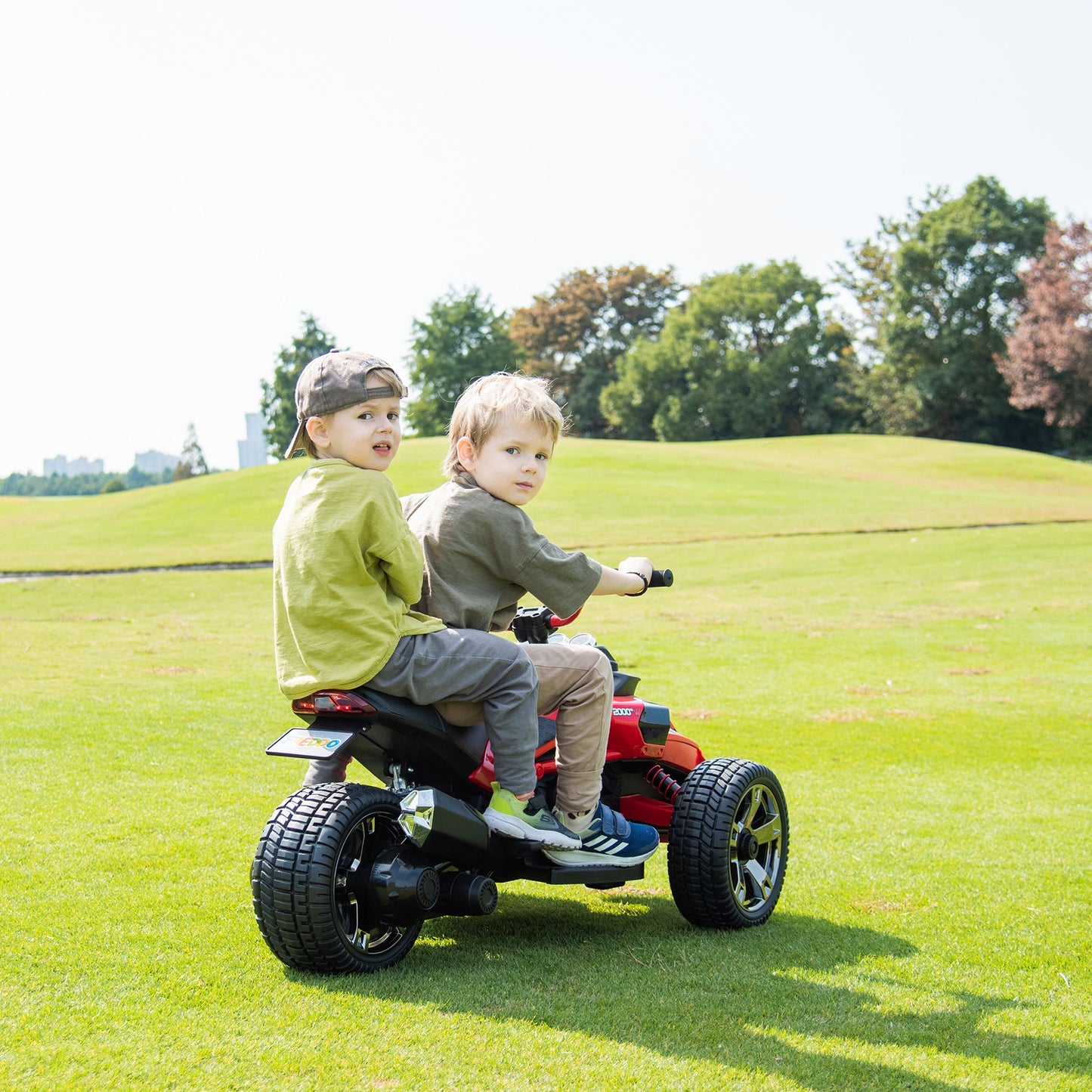 24V Spider 2 Seater Ride-On 3 Wheel Motorcycle