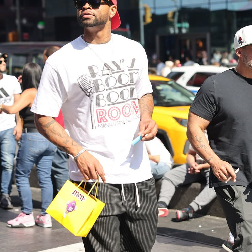 90s Boom Boom Room NY Rare Washed White T-Shirt