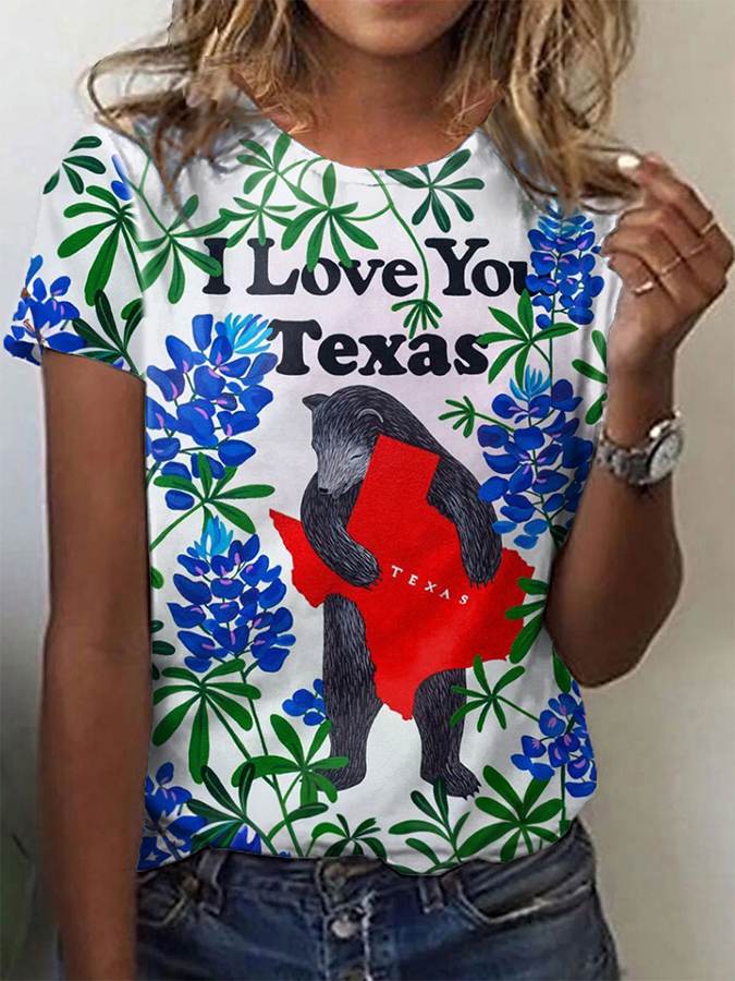 ๐๐Join us in praying for Texas.๐Women's Texas Strong Printed Short Sleeve T-Shirt
