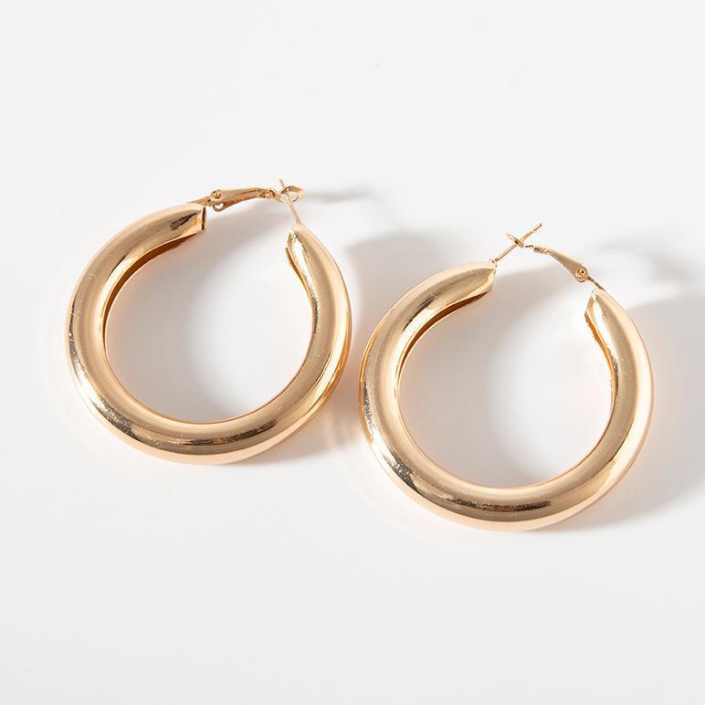 Women's Earrings big circle elegant casual minimalists