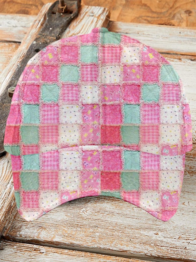 Wear Pink in October Breast Cancer Floral Baseball Cap