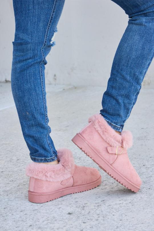 Fuzzy Thermal Ankle Boots
