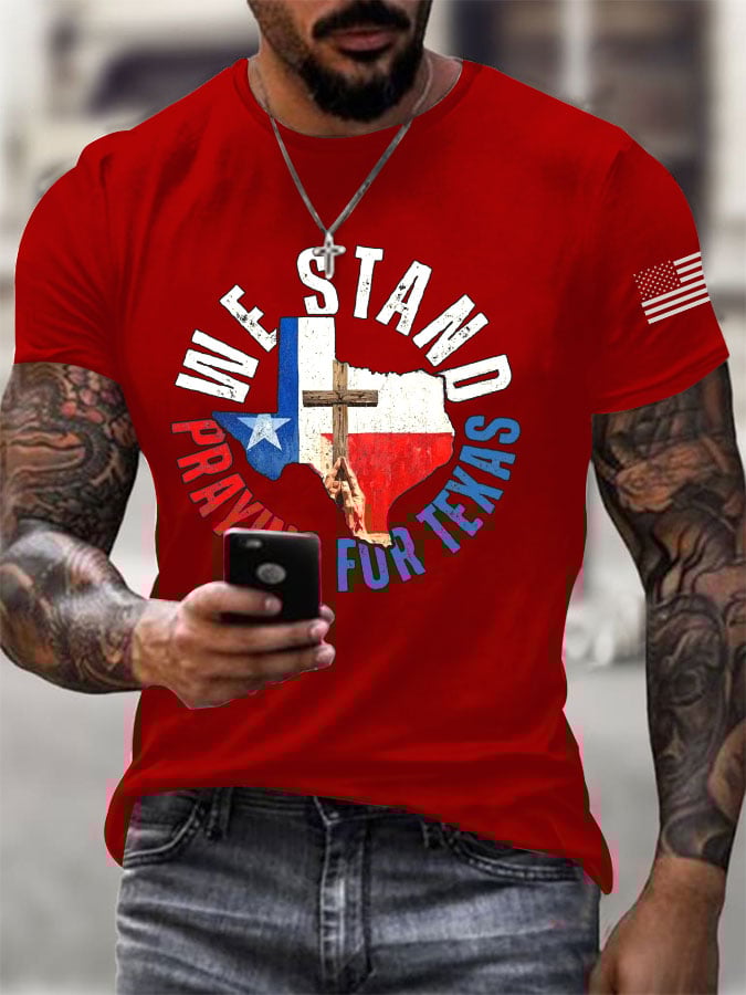 Men's Texas Flooding Print T-Shirt
