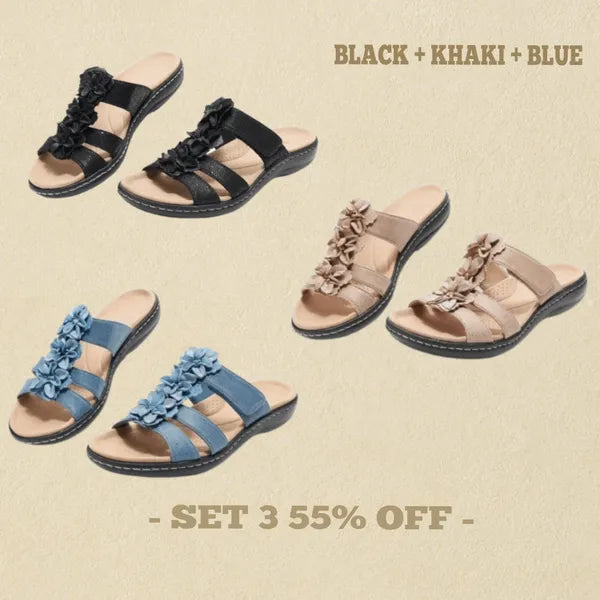 👍Mother's Day Promotion 70% OFF –2025 🌹Women's Real Soft Orthopedic Slide Sandals