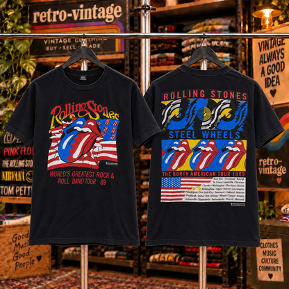 1989 Rolling Stones Steel Wheels T-Shirt