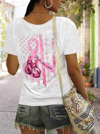 Women's Casual Printed Short Sleeve T-Shirt