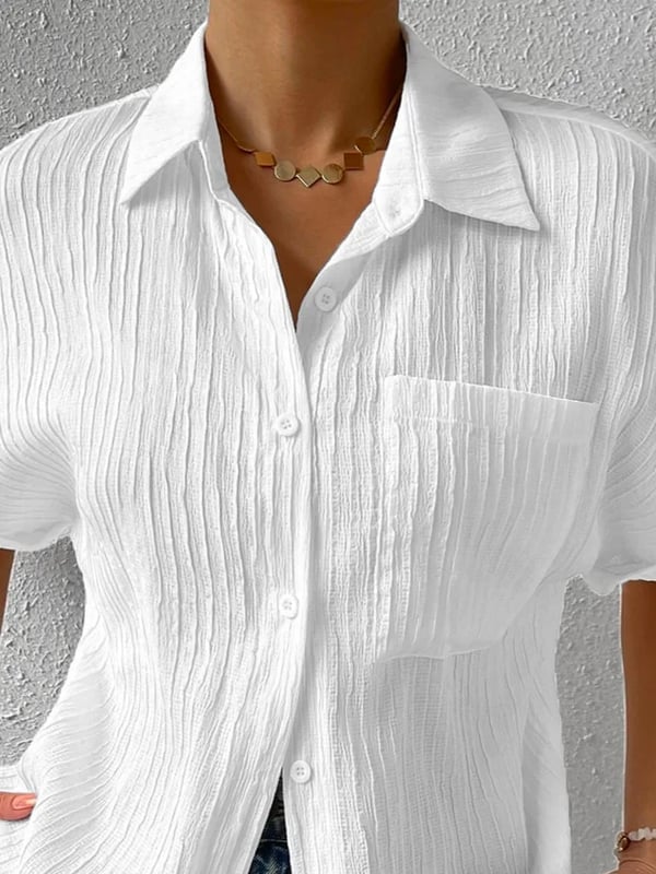 👍Mother's Day Promotion 70% OFF –2025 🌹Women's Button Placket Casual Cotton Shirt(Buy 2 Free Shipping)