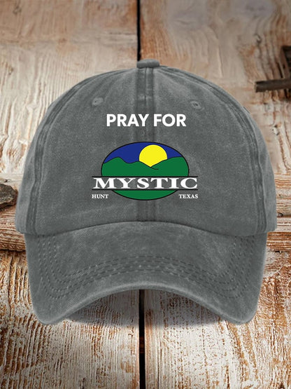 🙏💔Join us in praying for Texas.🙏Retro Texas Strong Pray For Mystic Hunt Texas Print Baseball Cap